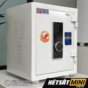 Két sắt vân tay VM56 màu trắng.