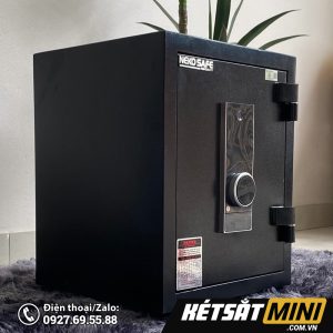 Két sắt vân tay VM56 màu đen.