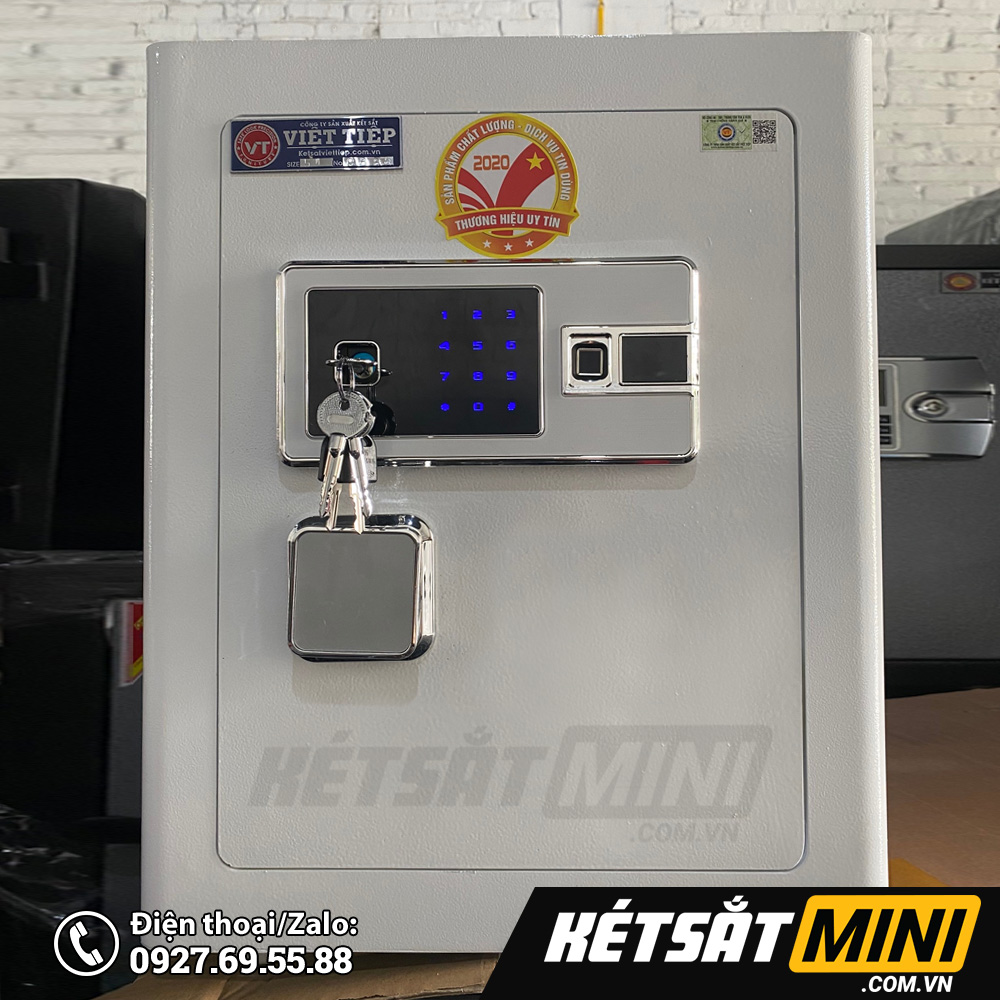 Két sắt vân tay Việt Tiệp VT56 trắng Két sắt vân tay Việt Tiệp VT56 trắng