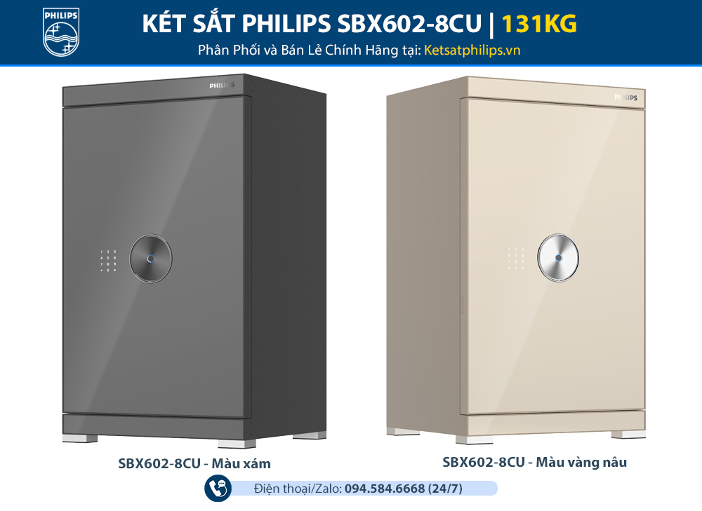 Két sắt Philips SBX602-8CU Két sắt Philips SBX602-8CU