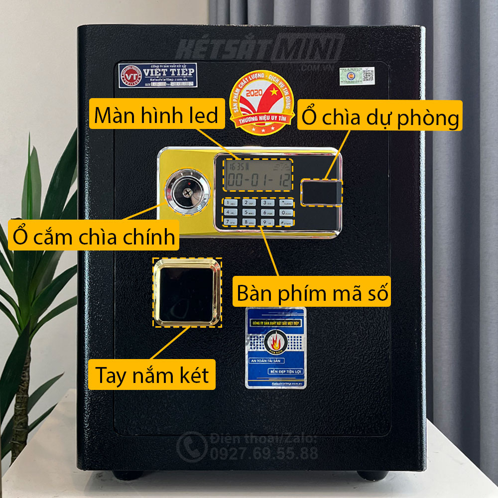Hệ thống khoá điện tử của DT68 màu đen. Hệ thống khoá điện tử của DT68 màu đen.